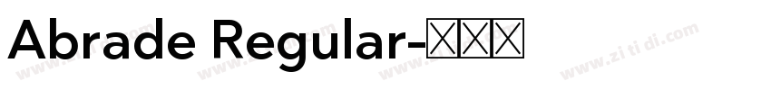 Abrade Regular字体转换